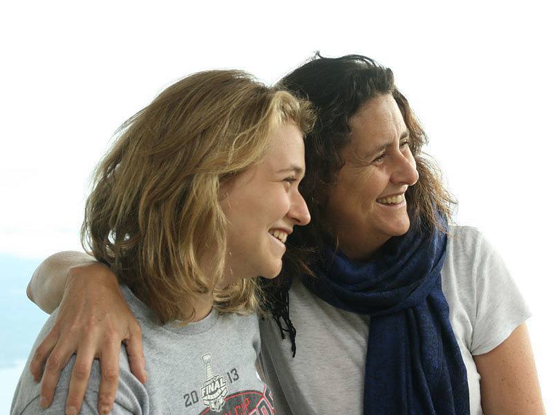 Gigi Pritzker Pucker and Abby Pucker on an AJWS Study Tour to Guatemala in 2015. Photograph courtesy of Gigi Pritzker Pucker.