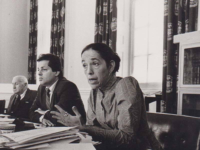 Ruth Messinger while serving as a New York City Councilwoman in 1987